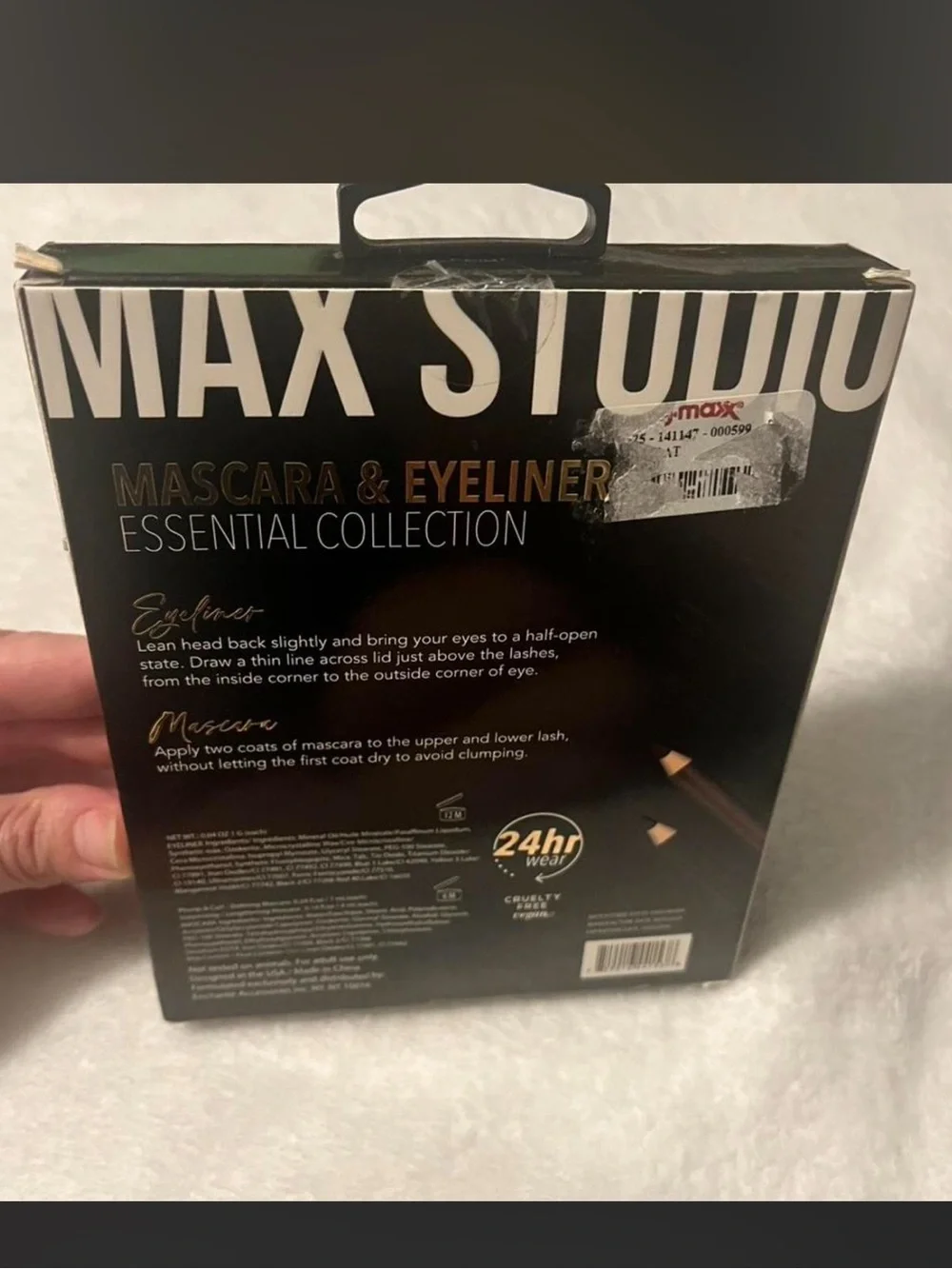New Max Studio Mascara & Eyeliner Set Collection Black & Brown 6 piece